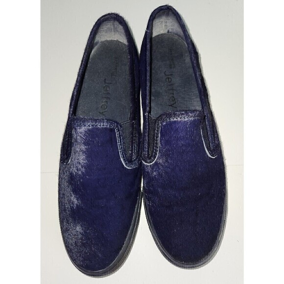 Sperry Top-Sider for Jeffrey of NYC Blue Leather Loafers Boat Shoes Pony Sz 10 - Picture 1 of 8